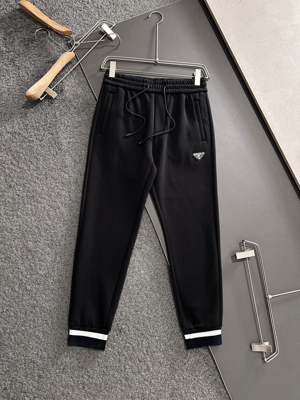 Prada Black Zip-Up Hoodie and Pants Set